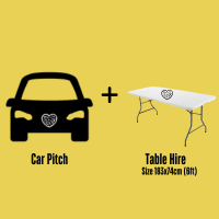 CAR PITCH + TABLE (SAT FEB 22ND)